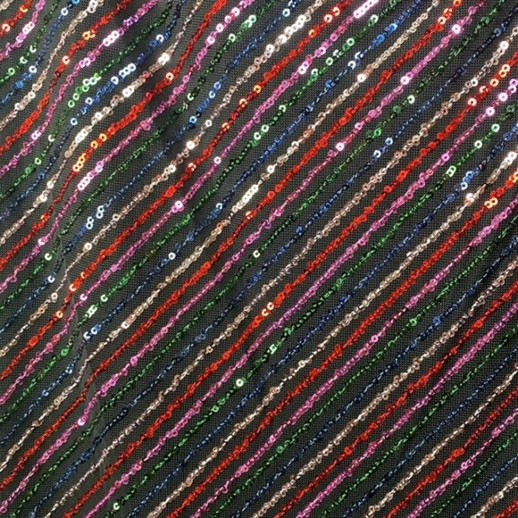 Laundry‎ by Shelli Segal Rainbow Slip Sequin Midi Dress size 2 XS New! - Picture 5 of 9